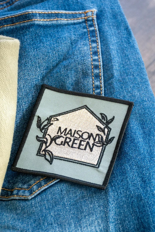 Maison Green Iron On Patch
