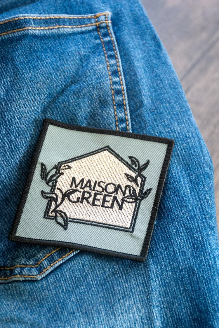 Maison Green Iron On Patch